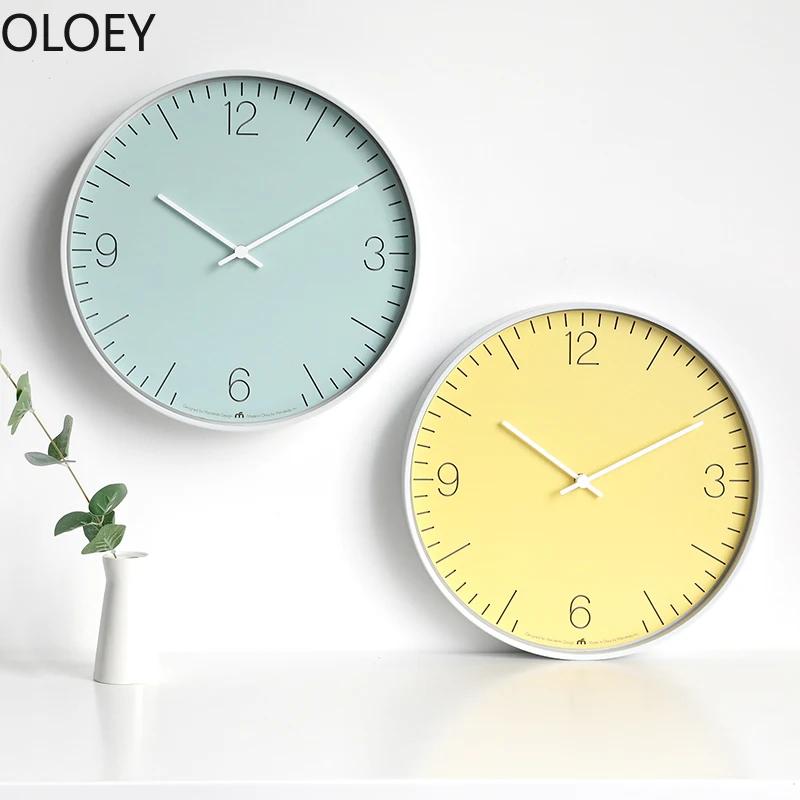 Современные большие настенные часы металлические для домашнего декора простые