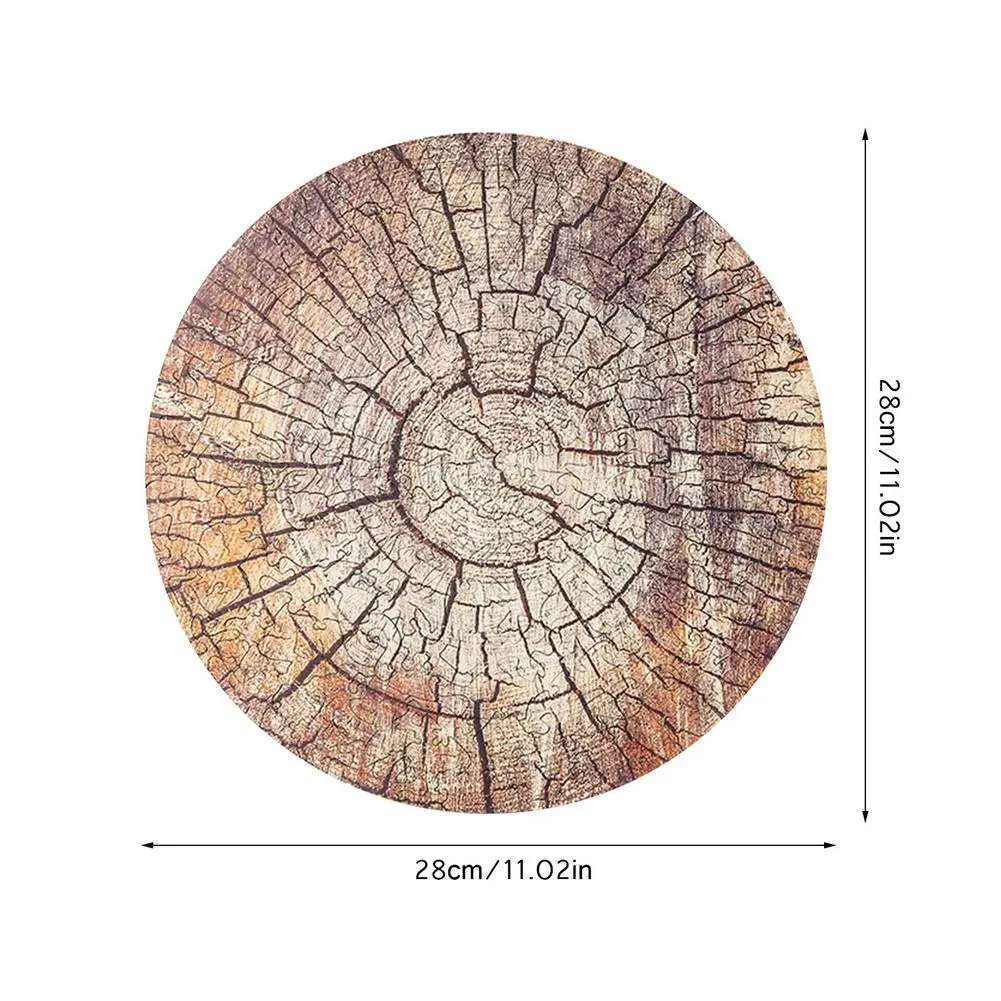 

156 Pcs Puzzle Tree Pattern Handmade DIY Wooden Jigsaw Crafts Home Decor Scrapbook Wooden Embellishment Handicraft Toys