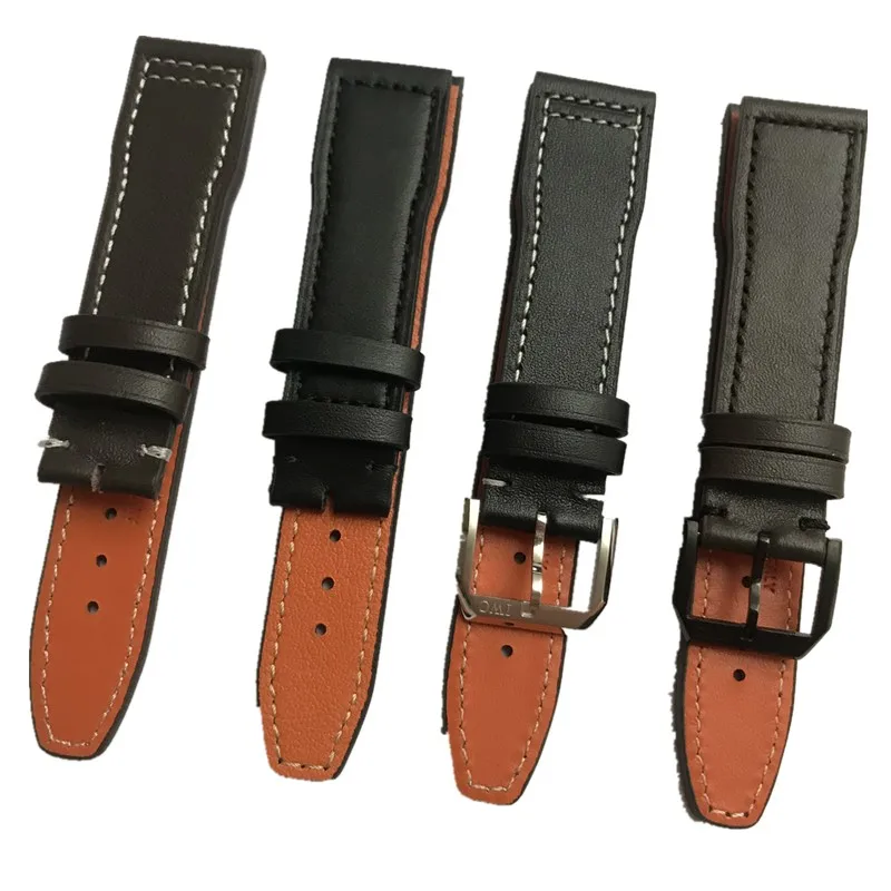 20mm 21mm 22mm Italian Cowhide Watch Strap Leather Watchband Suitable for IWC PILOT PORTUGIESER PORTOFINO Series | Наручные часы