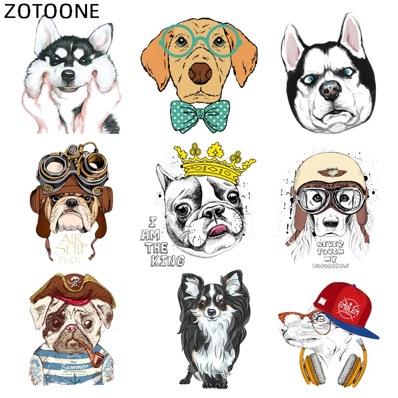 ZOTOONE термонаклейка с животными наклейки милой собакой для одежды Сделай Сам