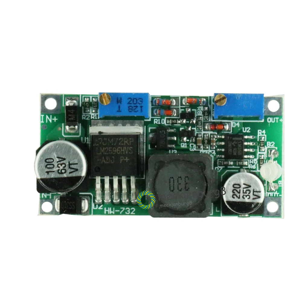 DC LM2596 HVS LM2596HVS 60 в 3A Tank/напряжение CC CV понижающий светодиодный модуль индикатора