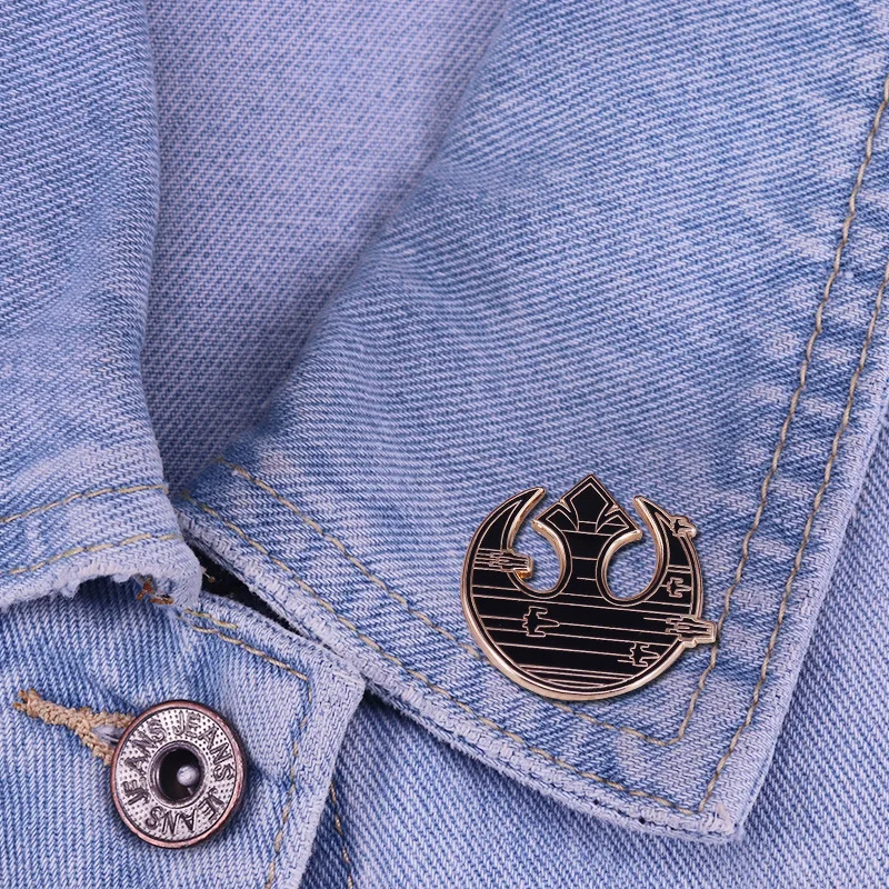 Эмалированный значок для фотографий Rebel | Украшения и аксессуары