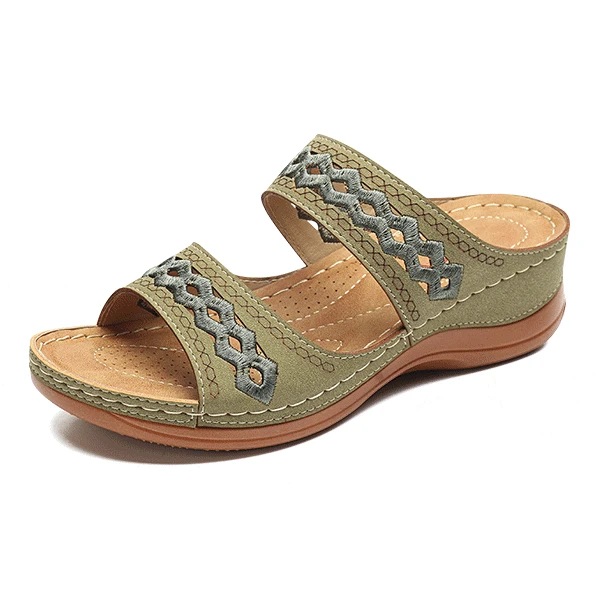 

Summer Ladies Sandals Anti-skid Light Soft Bottom Retro Wedge Heel Comfortable Women Slippers Sandals Gladiator Sandals Women