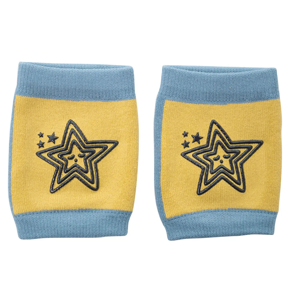 1 пара детские Нескользящие гетры с принтом эластичные дышащие защита для ползающего ребенка новорожденных