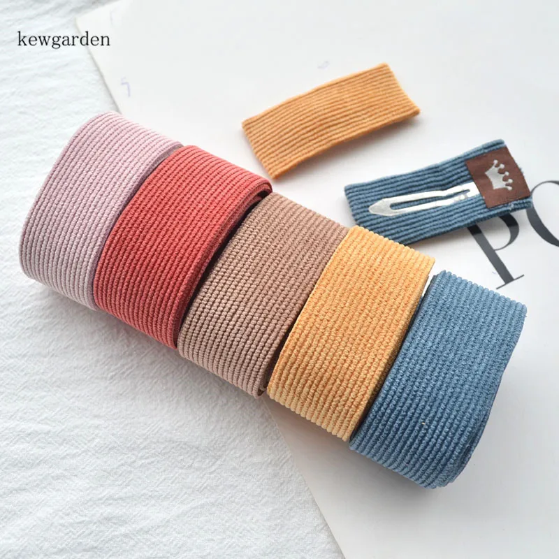Kewgarden вельветовые полосатые тканевые ленты 25 мм " Сделай сам брошь галстуки-бабочки аксессуары атласная лента вручную изготовленная Лента Riband Webbing 4 метра