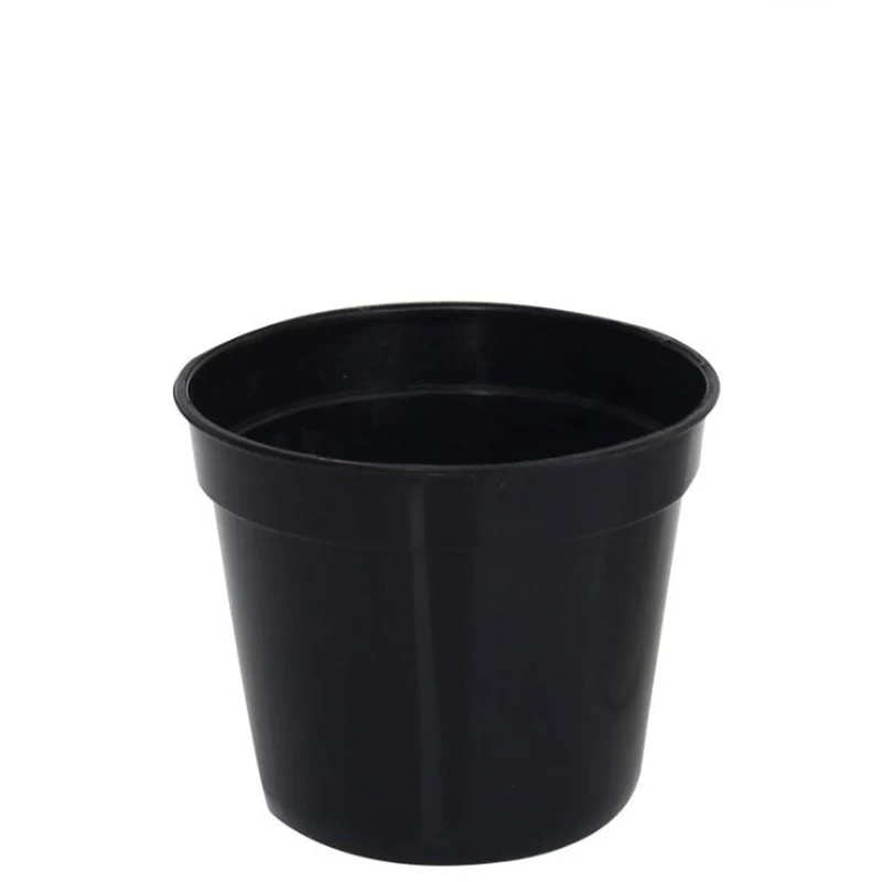 10 шт. маленькие черные и белые цветочные горшки пластиковые для суккулентов