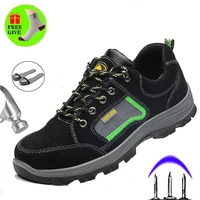 summer labor insurance shoes anti smashing anti piercing safety shoes male lightweight deodorant breathable non slip work boots