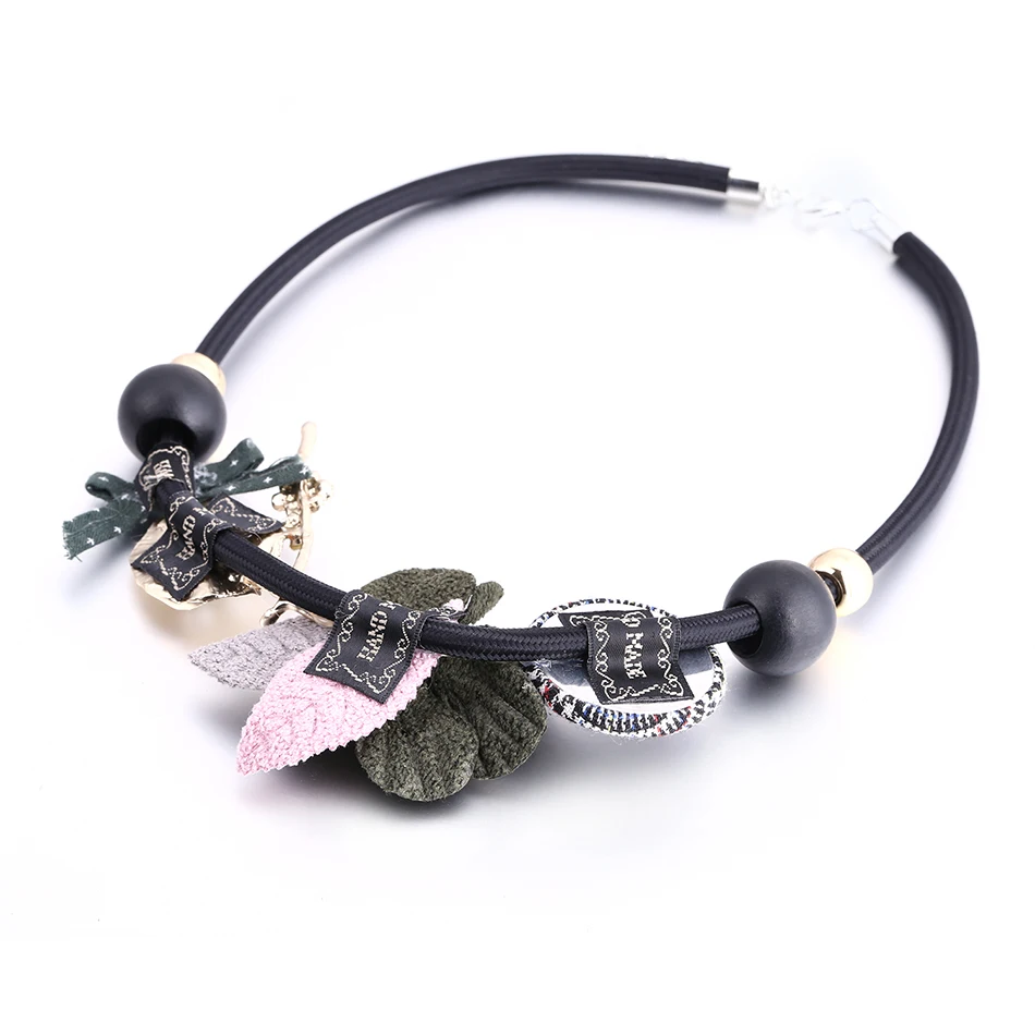 Модные подвески и ожерелья Match-Right в виде цветов массивное ожерелье с бантом для