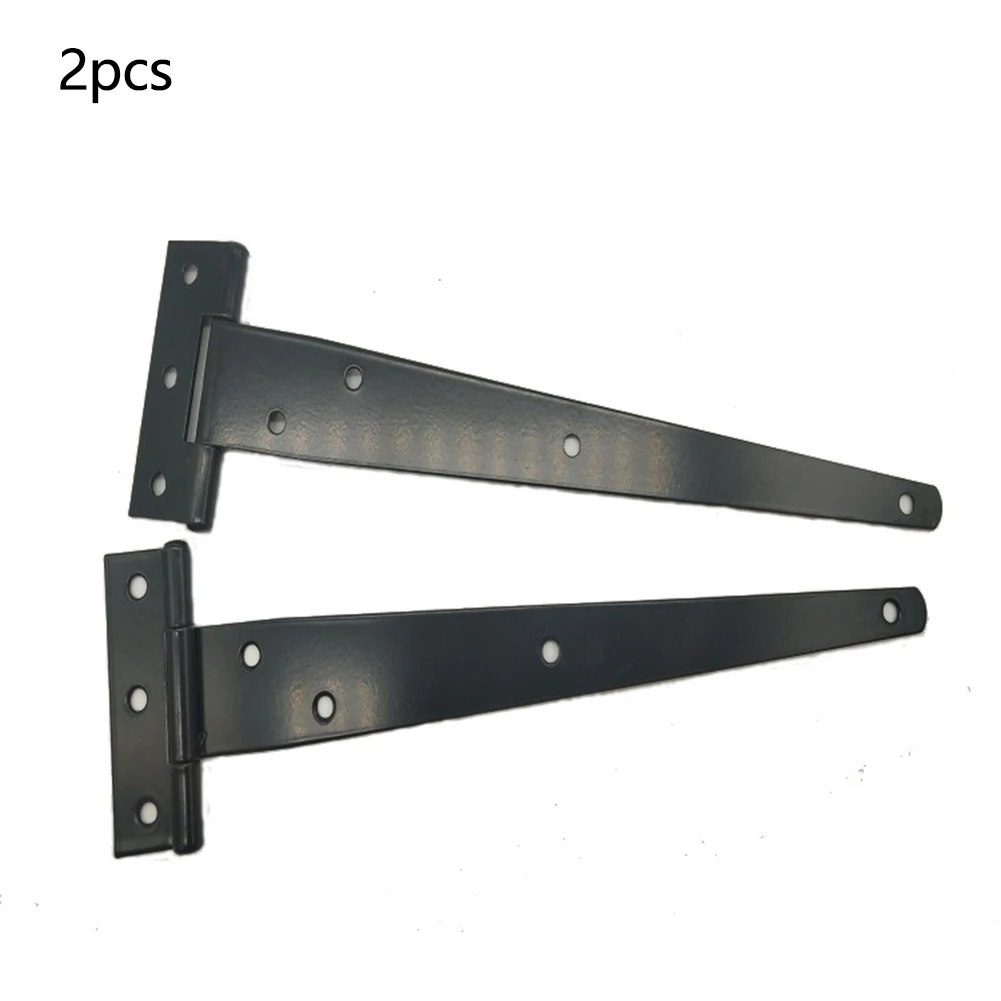 2pcs/bag Room Home Metal Hinge Replacement Zinc Coating Tool T Type Connection Practical Shed Door Heavy Duty Garage |