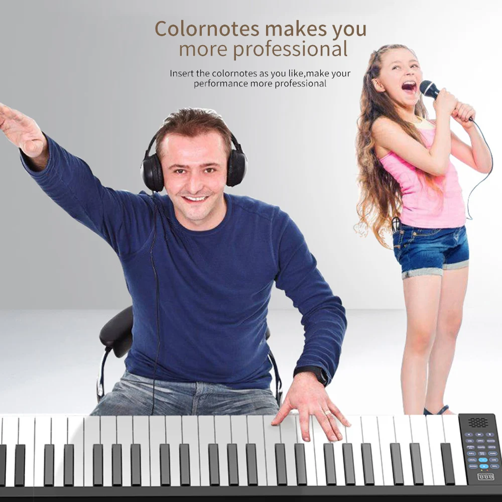 Электрическое пианино с клавиатурой 88 клавиш портативное цифровое ЖК дисплеем