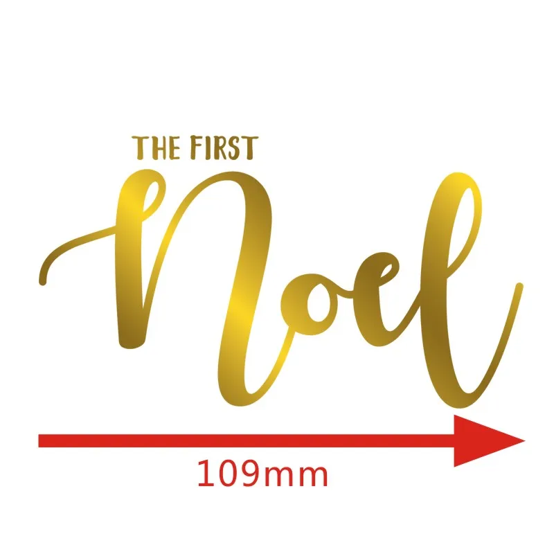 The First Noel Hot Foil Plate Chritstmas декоративная фраза для сделай сам Скрапбукинг тиснение