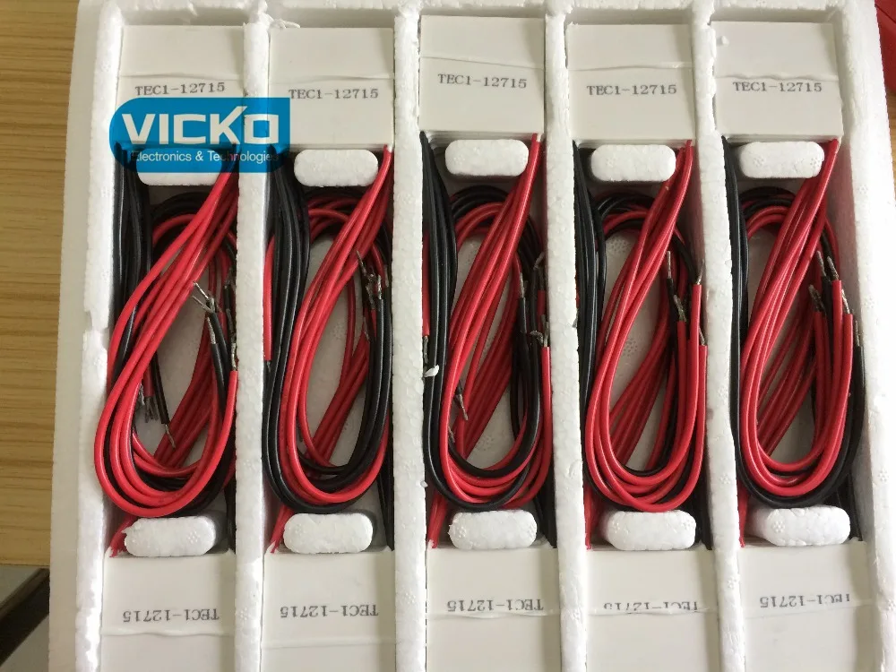 

Термоэлектрический охладитель TEC1 12715 12715 136,8 Вт 12 В-15,4 в 15 А