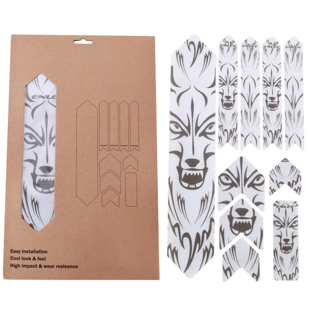 

Front Fork Decals Bicycle MTB Road Guard 3D PVC Wear-Resistan Stickers Bike DIY Racing Cycling Protect 6 Style Film Kit