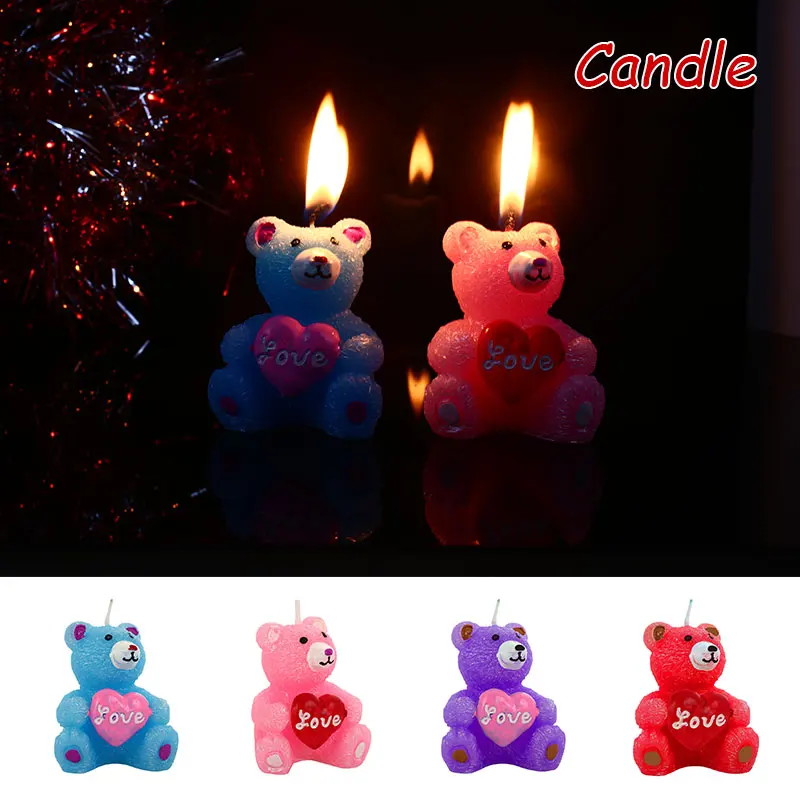 Парафин Bougie Bear LOVE подарок экологическое украшение дома атмосфера День Святого