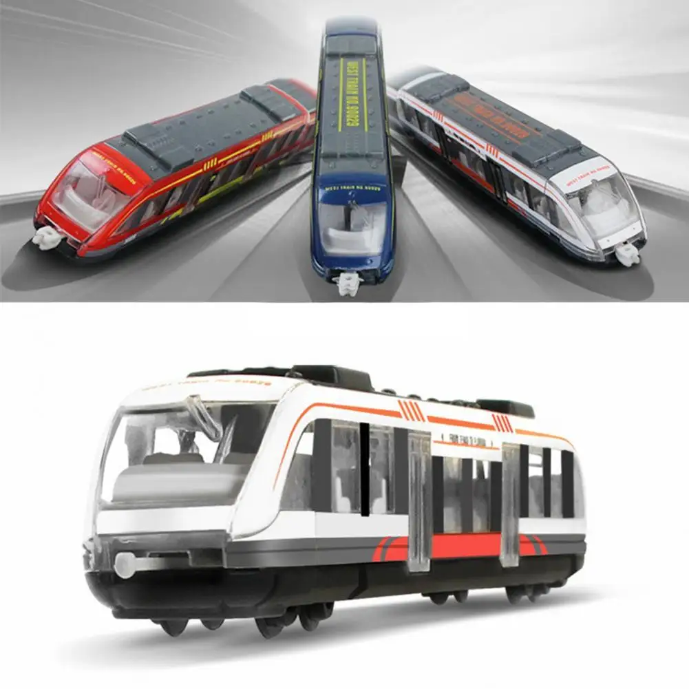 

Модель поезда из металлического сплава, высокоскоростной литая модель поезда для мальчиков, Обучающие игрушки, подарок для детей