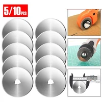 510 pcs rotary cutter blade cutting wheel blade hand tool set patchwork leather knives fabric paper 45 mm