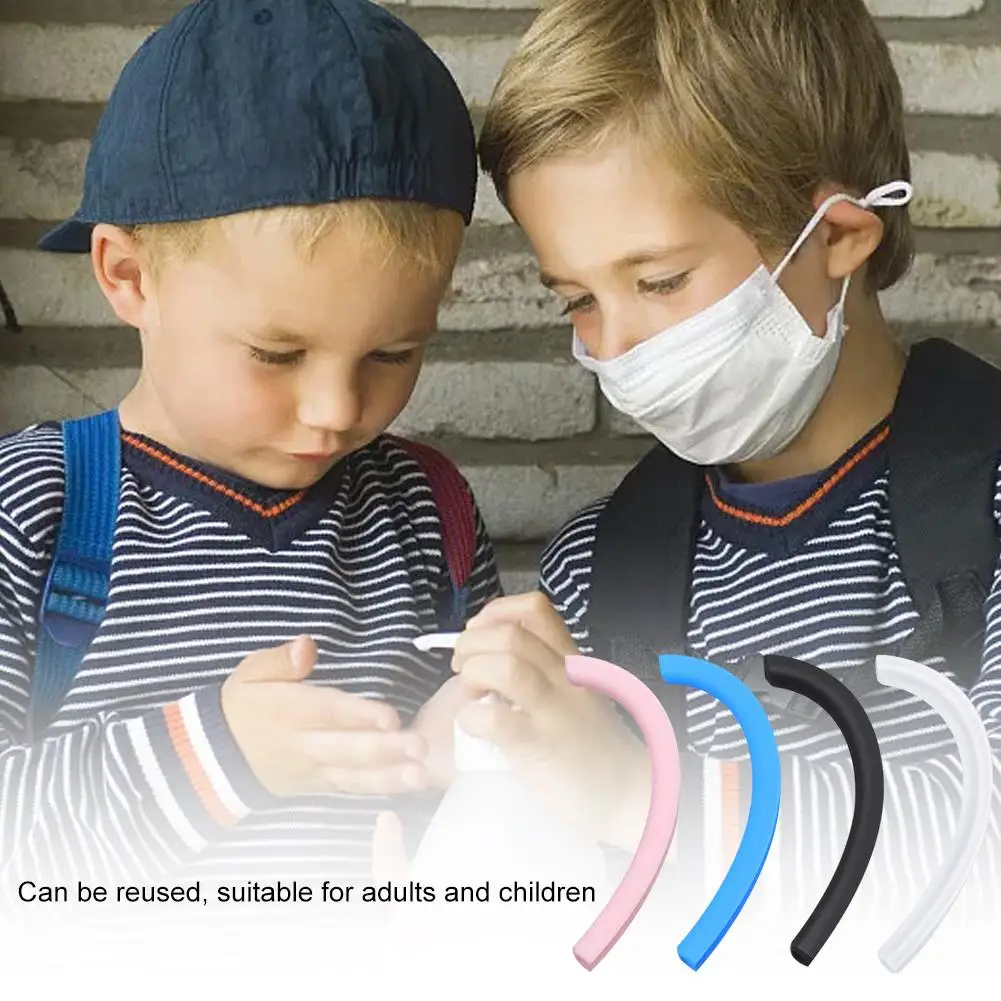 20 штук силиконовая маска для лица на ушных петлях Ушные крючки с нескользящей