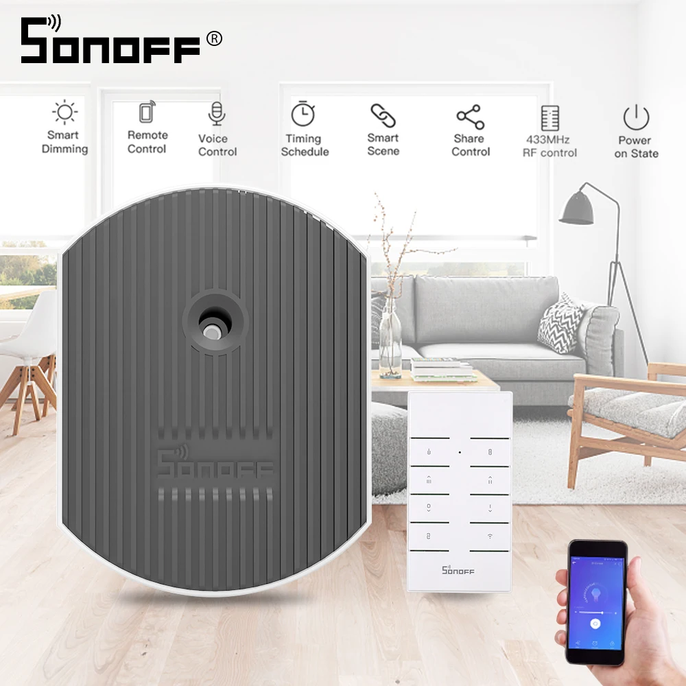 Интеллектуальный выключатель света SONOFF D1 диммер самодельный беспроводной