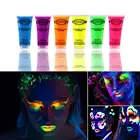 1914.2 г неоновый пигмент для боди-арта, крем для лица, трубка для Хэллоуина, фестиваля, вечеринки, безопасный нетоксичный флуоресцентный пигмент для макияжа, красоты