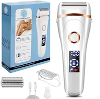 electric razor painless lady shaver for women usb charging bikini trimmer for whole body waterproof lcd display wet dry using