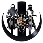 Настенные часы для моторизованного гаража, декоративные аксессуары для мотоциклов в стиле ретро, настенные винтажные украшения для дома и мотоцикла с виниловой пластиной