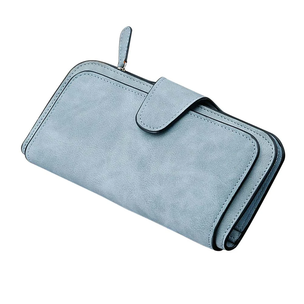 

Вместительные Модные женские кошельки для девочек, Длинный кошелек из мягкой искусственной кожи, женский клатч на молнии с сумочкой для мон...