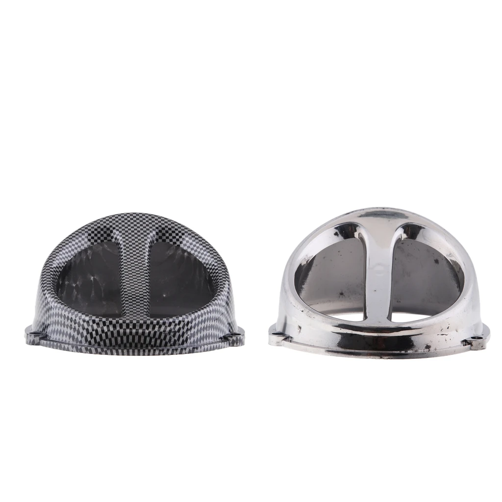 2 упаковки крышка вентилятора воздушная овальная подходит для GY6 150cc углеродное