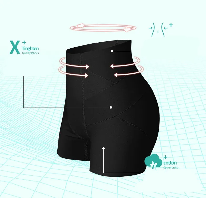 

Maoxzon Women's Sexy Control Panties Intimates Shapers Pelvis Correction Abdomen Slimming Underwear Fitness Shorts Leggings
