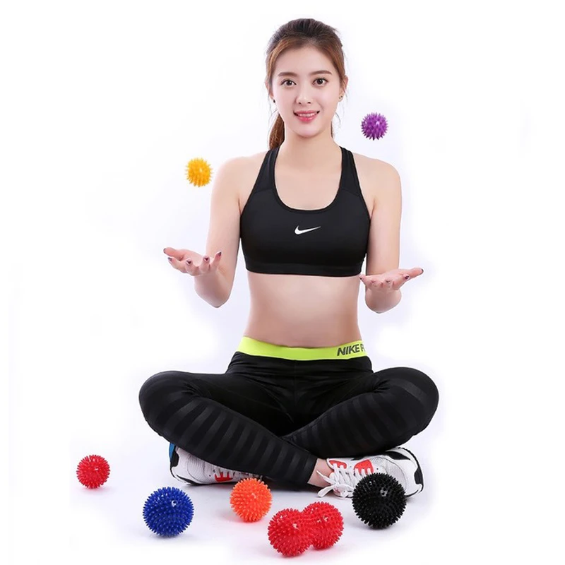 Новый маленький Массажный мяч для йоги 7 5 см/9 см тренировок реабилитации фитнеса