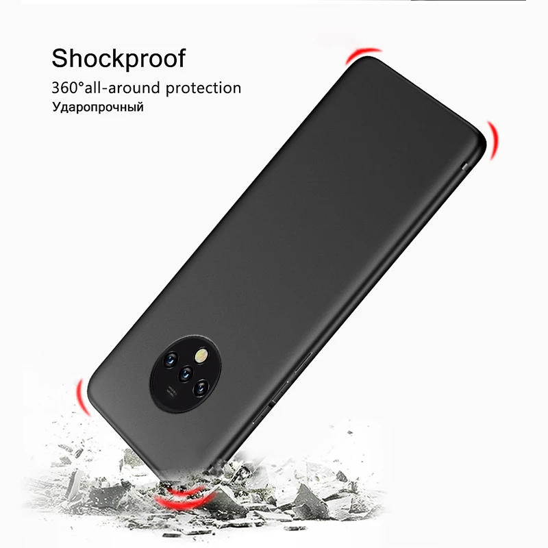 Чехол из ТПУ для Oneplus 7 T чехол-бампер противоударный тонкий мягкий матовый чехол 7t