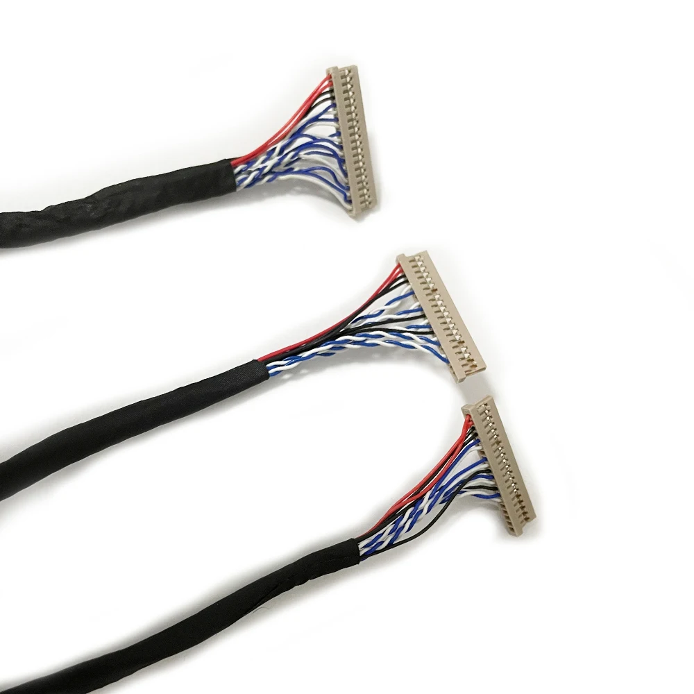 17pcs lvds cable kit 20p 30p 40p 1ch/2ch 6bit/8bit common use for 10-27 inch screen 60 hz LCD 25cm | Компьютеры и офис