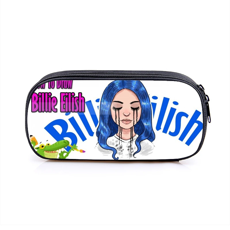 11 Billie Eilish Карандаш Чехол для девочки-подростка, косметическая сумка, школьные принадлежности канцелярские товары сумка для хранения Billie Eilish в стиле "хип-хоп" для макияжа сумка - Цвет: 11