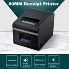 Термальный чековый принтер POS 80 мм билетный штрих-код счета кухни ресторана портативный принтер с автоматическим резаком USBLan Мода
