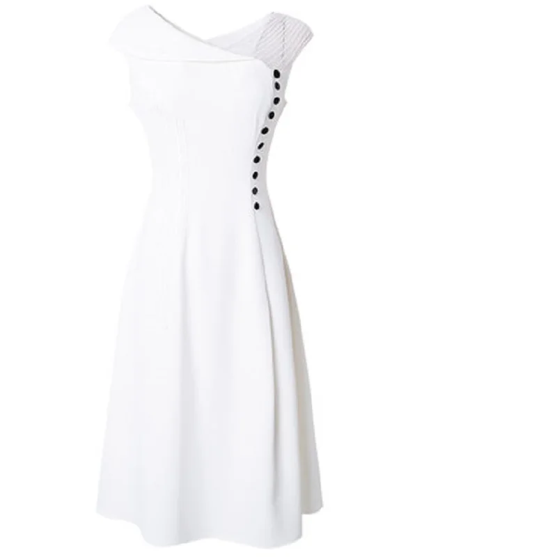 

2020 New High Quality Summer Short Sleeves Dresses Plus Size 3xl Club Solid Celebrities Dress Women Sexy Show Thin Party Dress