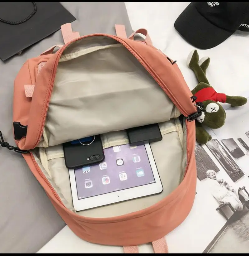 

2020 Women Backpack Nylon Waterproof School Bag Large Capacity For Teenage Girls Backpack Mochila Female New Fashion Rucksack