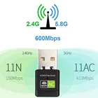 USB Wi-Fi адаптер 600 Мбитс, 2,4 ГГц, 5 ГГц, 802.11bngac