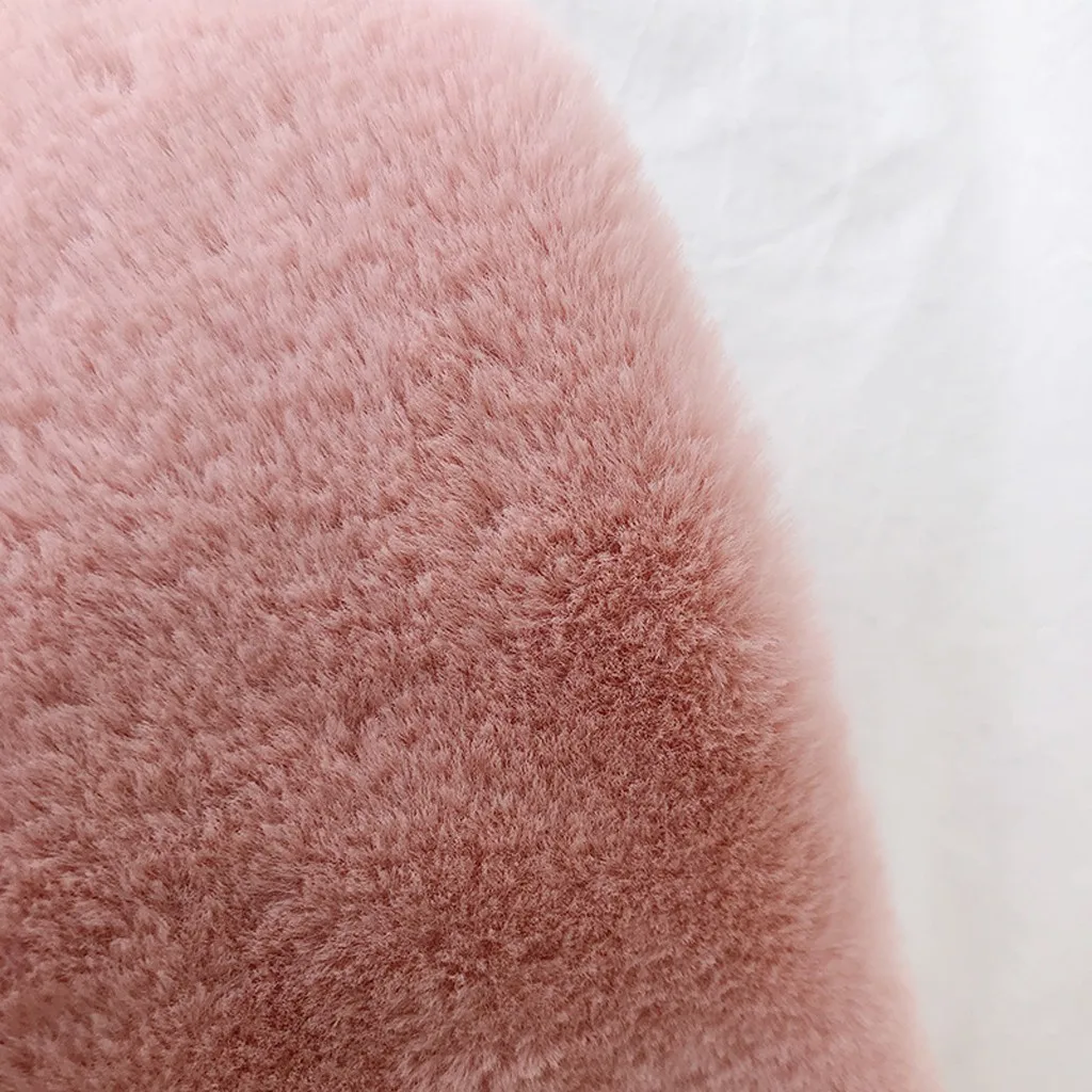 2019 женский шарф модный зимний из искусственного меха чистый цвет верхняя одежда