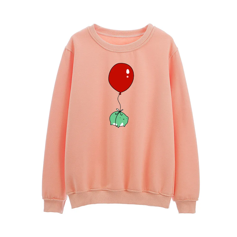 

Свободная одежда для отдыха, толстовки, Женская толстовка, зимняя теплая хлопковая свободная толстовка с круглым вырезом, женские крутые См...