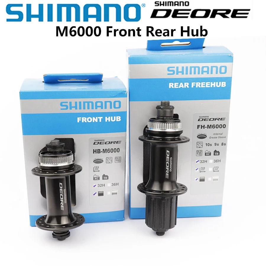 Оригинальная док-станция Shimano Deore центральный замок FH M6000 HB 32 отверстия 10