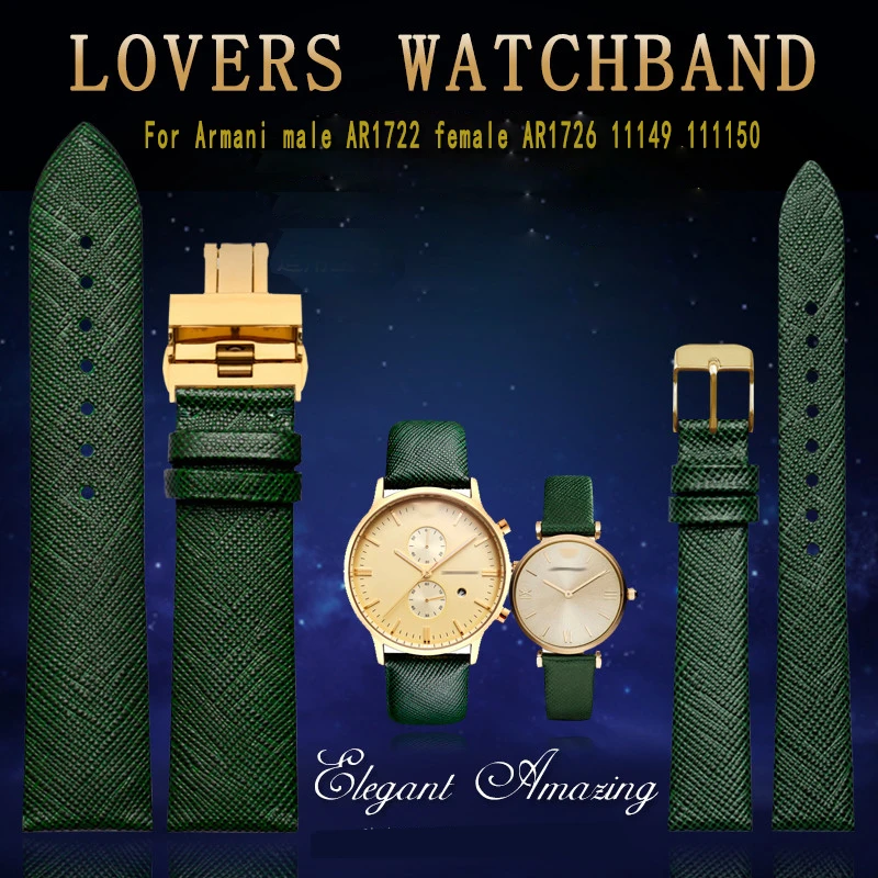 Браслет для часов Armani AR1722 AR1726 AR11149 AR11150 мужские и женские часы с цепочкой темно