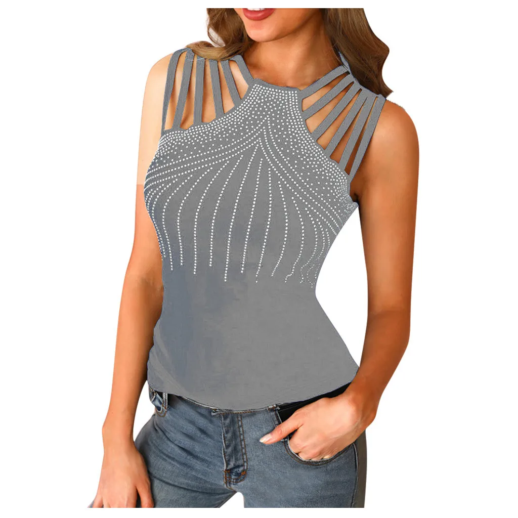 Женская однотонная блузка на бретельках модная пикантная Повседневная Блузка