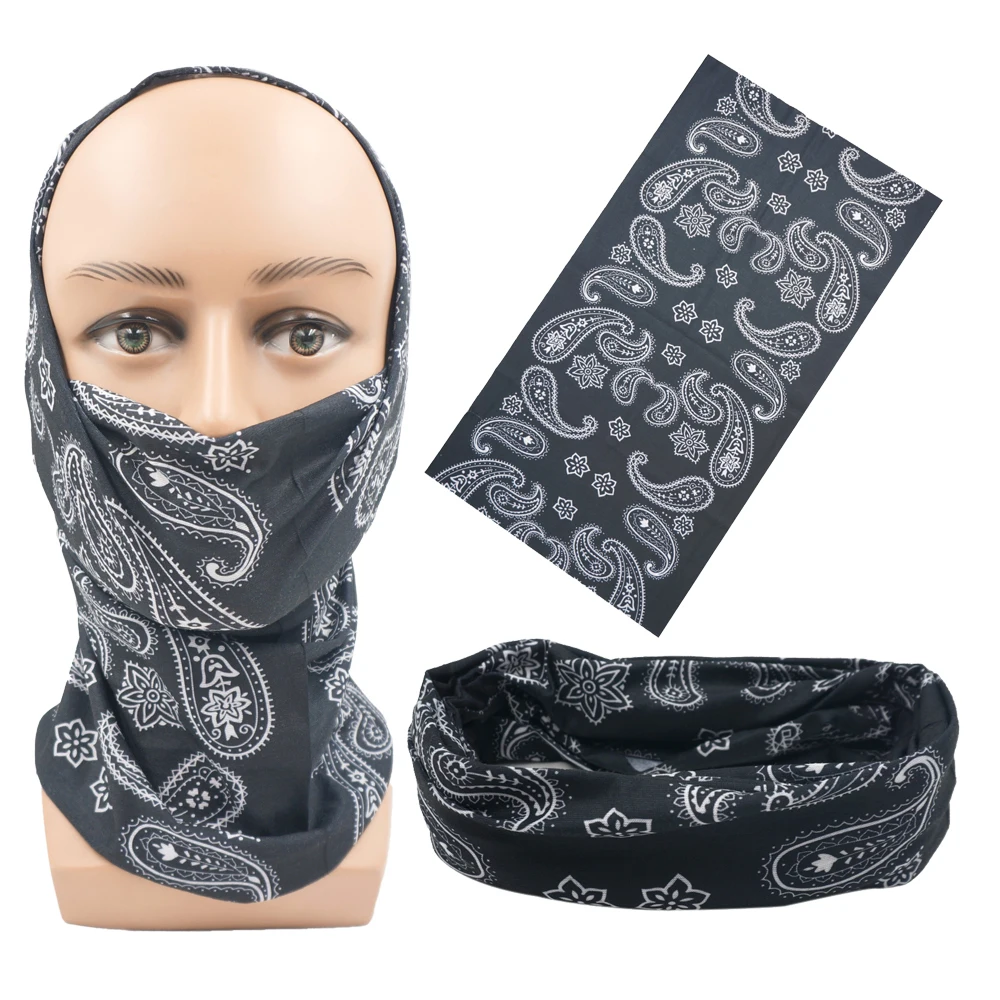 4 цвета с принтом Головастик банданы для велоспорта солнцезащитный шарф улицы