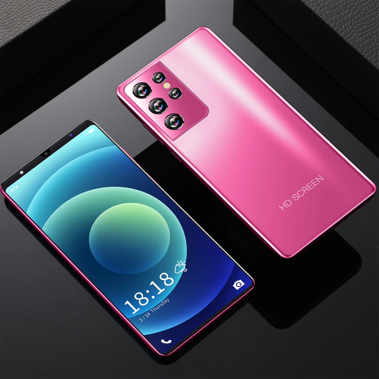 

New Arrival Cheap Phone S21 Ultra Drop Screen Smartphone 6+128G 10 Core MT6889 16MP+32MP Android 10 4G 5G Fingerprint Face ID