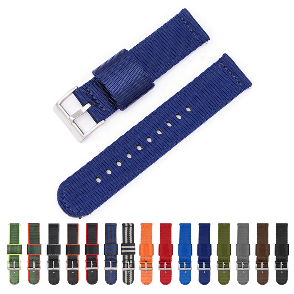 

Quick Release Canvas Nylon Strap Replacement Band For Garmin Vivoactive 4 4s/Venu 2 2s/Forerunner 55 245 645 Music Watchbands