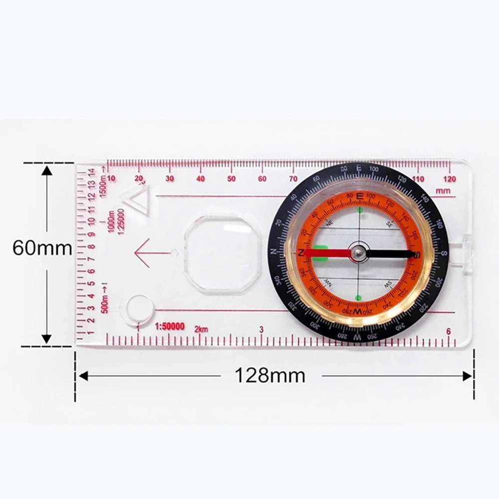 Профессиональный Компас для кемпинга линейка с картой походный портативный