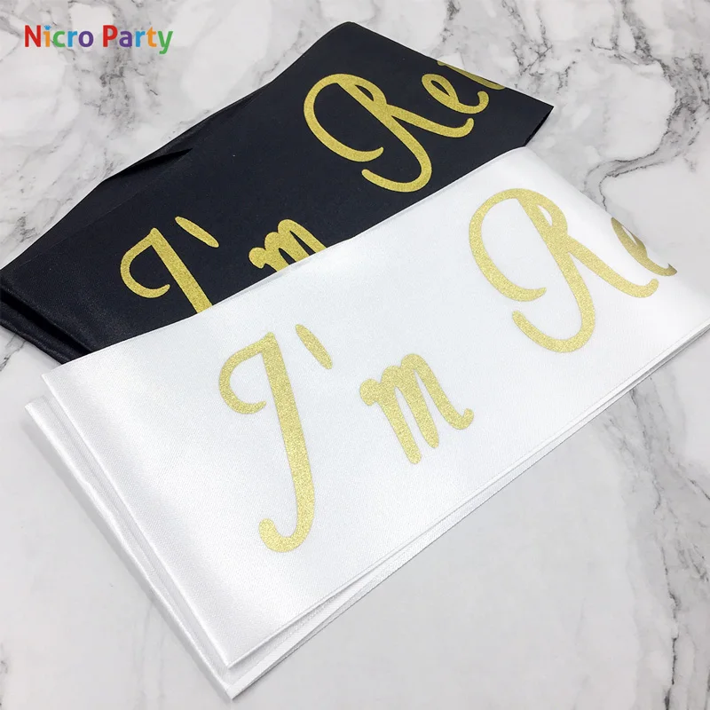 Пояс Nicro I'm на пенсию золотистый штампованный ремень плечо украшение для