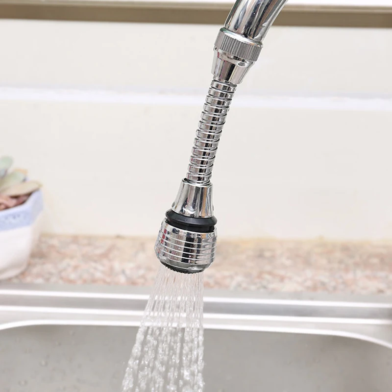 

Kitchen Tap Head Water Saving Faucet Extender 360 Rotary Sprayer Sink Spray Head