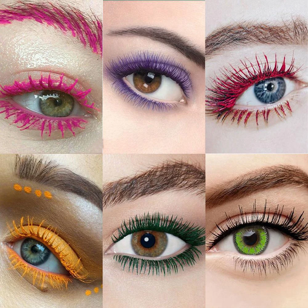 Цветная тушь для ресниц длительного Косплея |