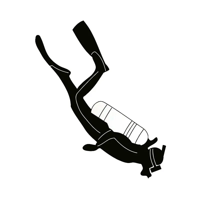 

15.8*13cm Creative diving Car-Sticker Automobiles Motorcycles Window Bumper Laptop Vinyl Decal PVC Decorative Goods