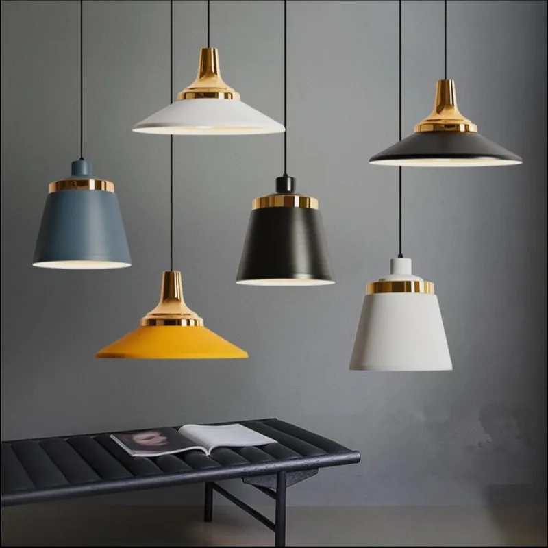 

Loft Pendant Lamp Modern Nordic Dining Room Living Room Restaurant Cafe Club Bedroom Bar Hall Pendant Light Bed hanging lamp